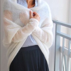 Mohair Cardigan, Bridal Cardigan,  Bridal Sweater